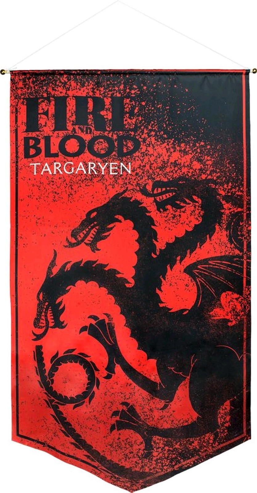 Game of Thrones - Targaryan Satin Banner - Ikon Collectables