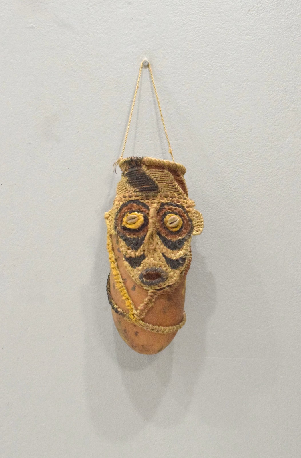 Papua New Guinea Woven Gourd Spirit Doll