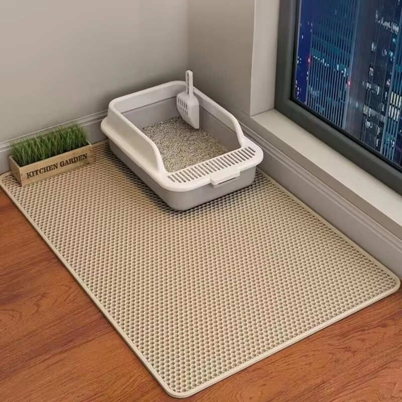 60CMX90CM Cat Litter Mat Waterproof Double Layer Pet Litter Box Mat Pet Toilet C
