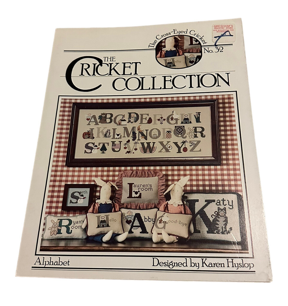 The Cricket Collection Alphabet Motifs No 32 Cross Stitch Pattern Chart