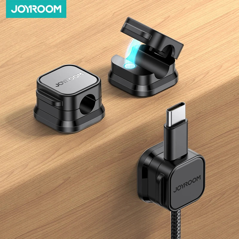 3/6 Pcs Magnetic Cable Clip Cable Holder Adhesive Wire Keeper Cord Cable Organiz