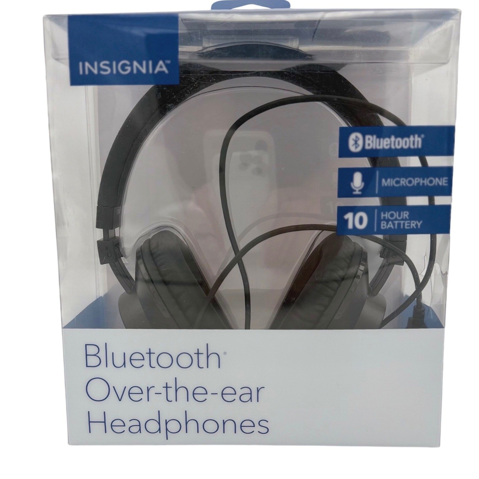 Insignia Bluetooth Over-the-Ear Headphones Black NS-CAHBTOE01 Wireless Open Box