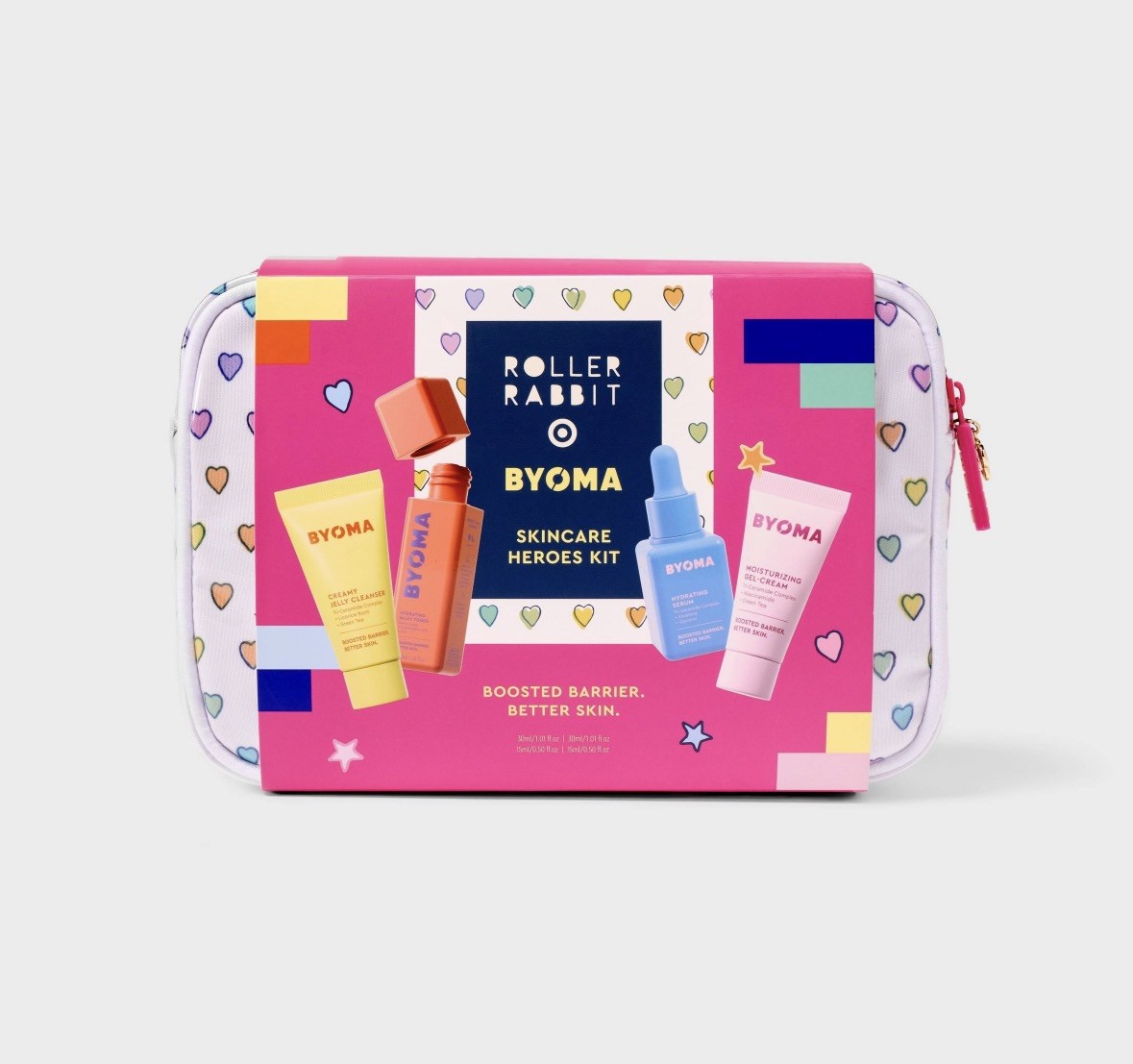 Roller Rabbit x Target BYOMA Disco Hearts Wave Skincare Set - IN HAND