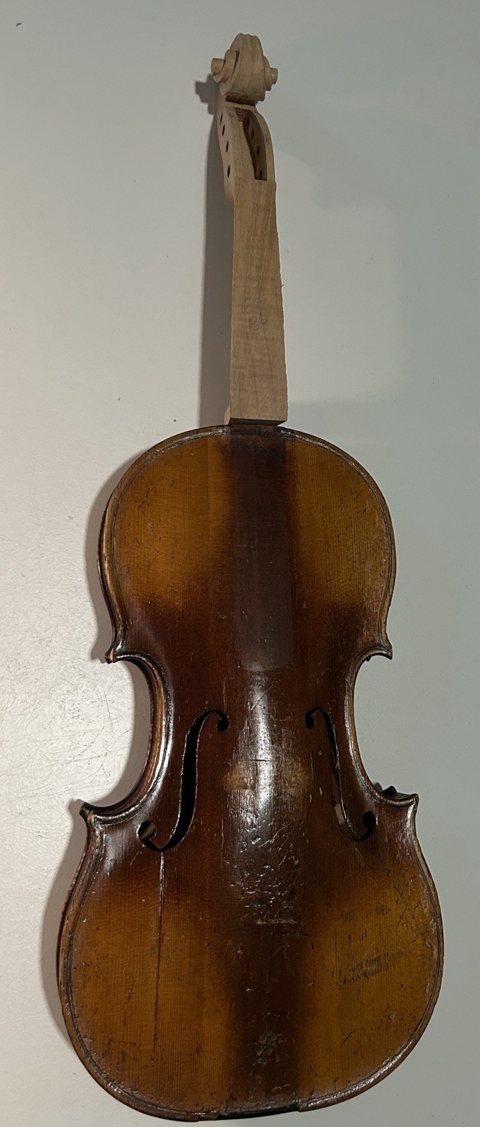Antique Violin For Restoration 364mm 14 3/8 Inches with Soundpost And Neck