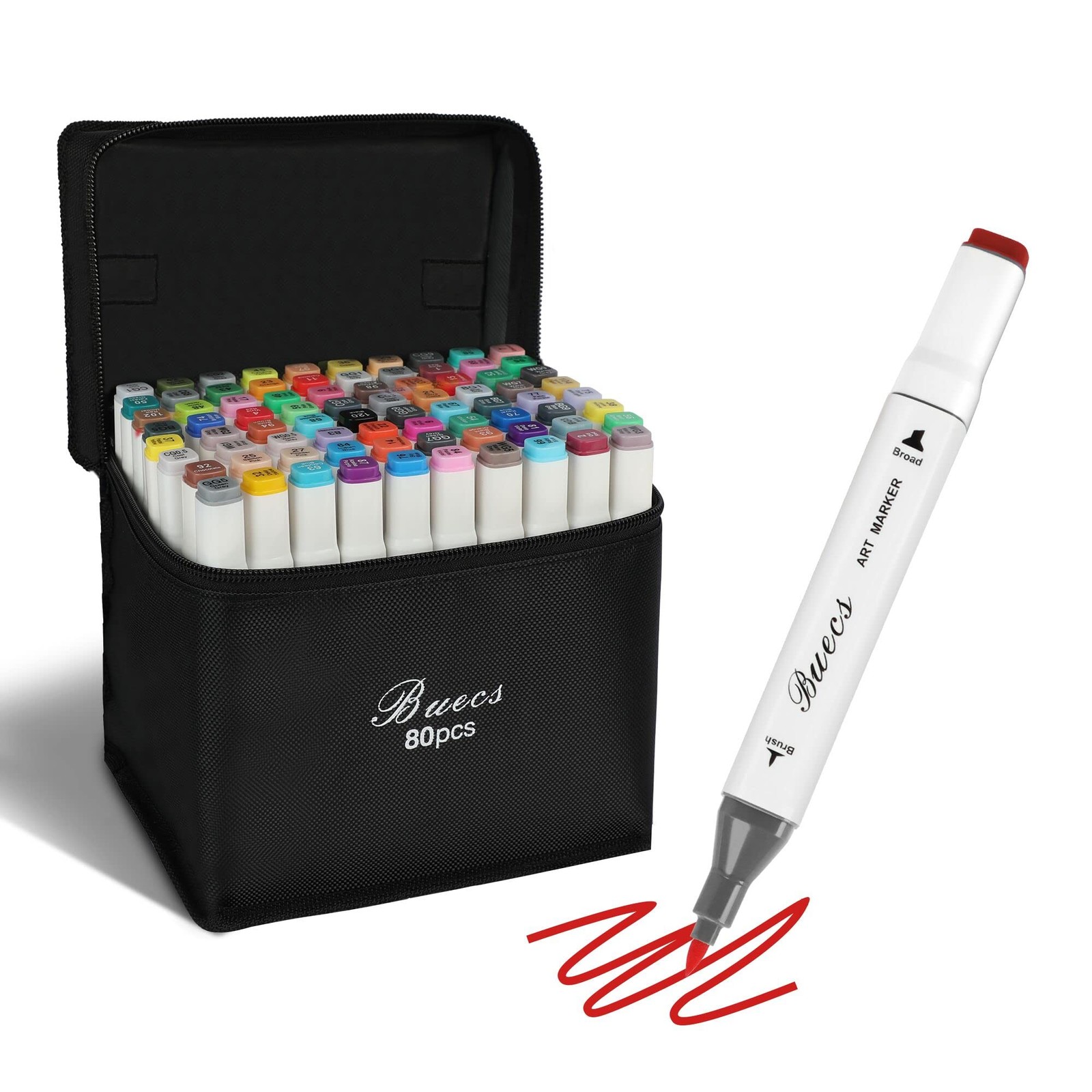 Alcohol Markers set set 80 Count Double Tipped assorted Art Pens