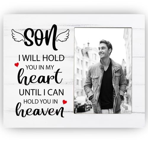 Son, I Will Hold You in My Heart Until I Can Hold You in Heaven, Memorial 8x10