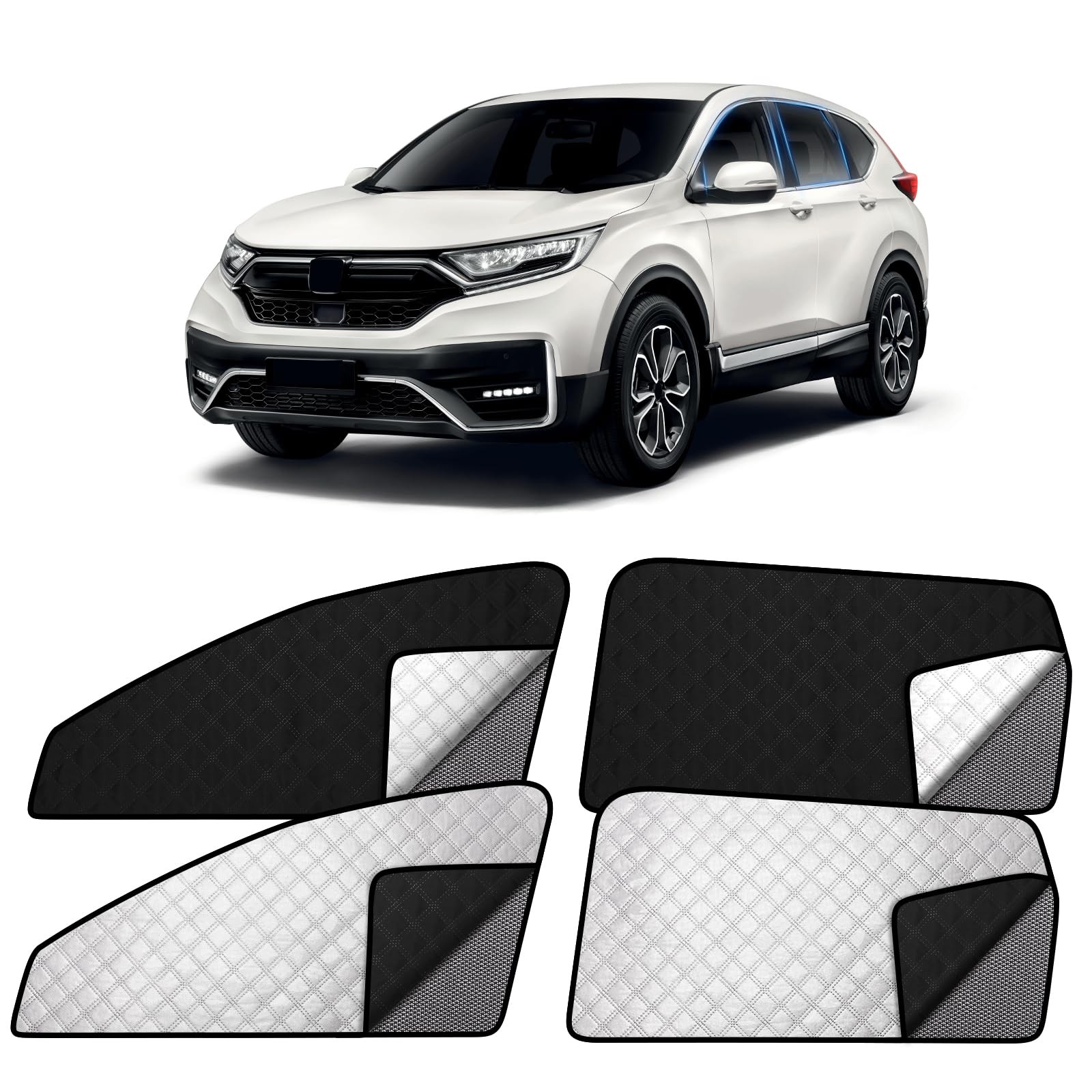 Car Window Shades for 2017-2022 CRV | 2-in-1 Breathable Mesh & Blackout Side ...