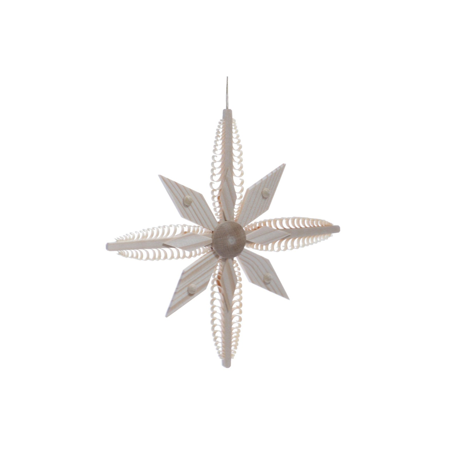 Christmas Tree Ornaments SpansternNature 4 Big Sapling U.4 Holzsegmente Ø