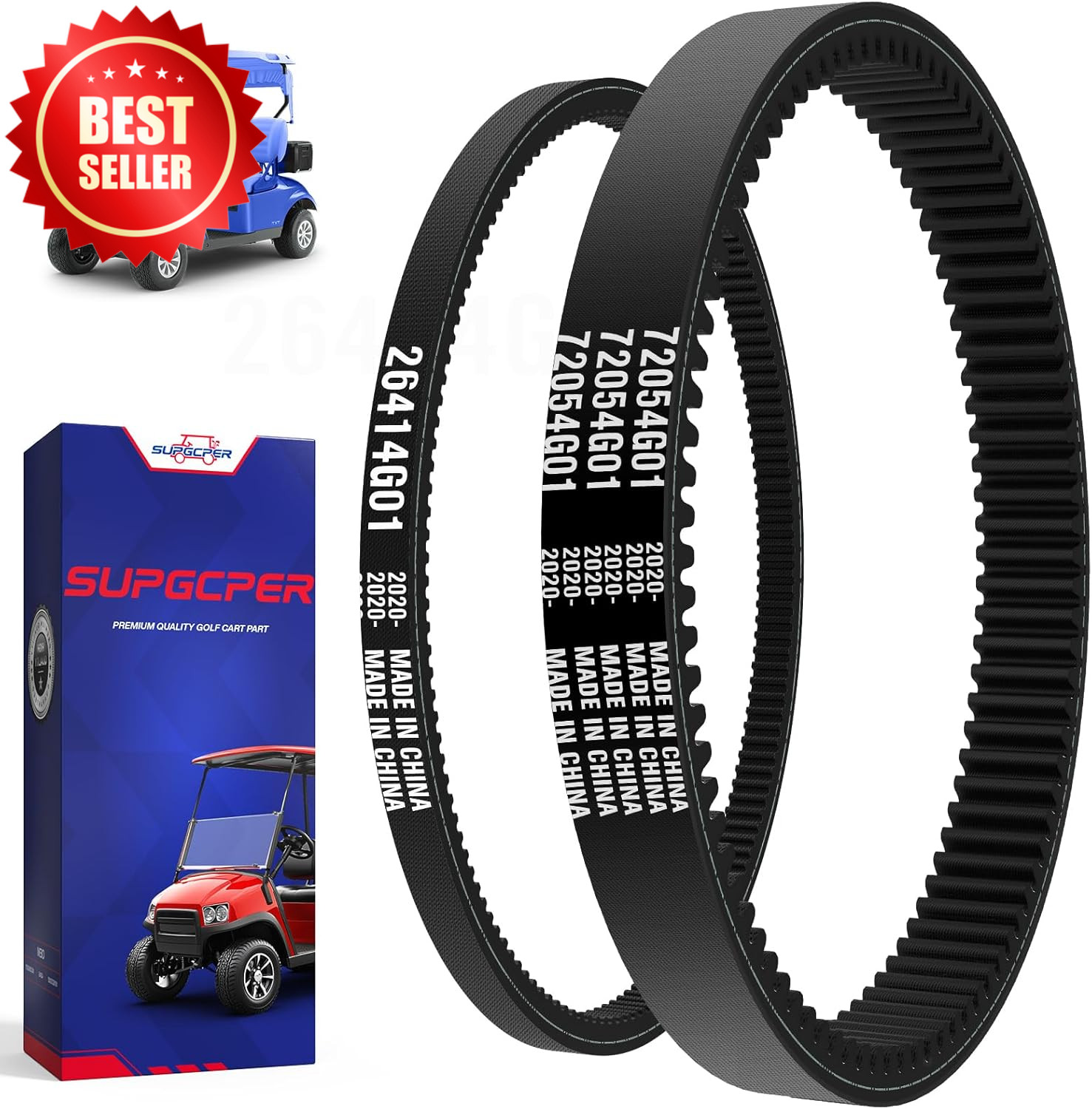 EZGO TXT Drive & Starter Belt Kit Golf Cart 4 Cycle Gas 1994-UP US