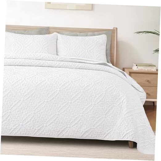  King Quilt Bedding Set, Lightweight Soft Bedspreads Coverlets with 2 Pillow 