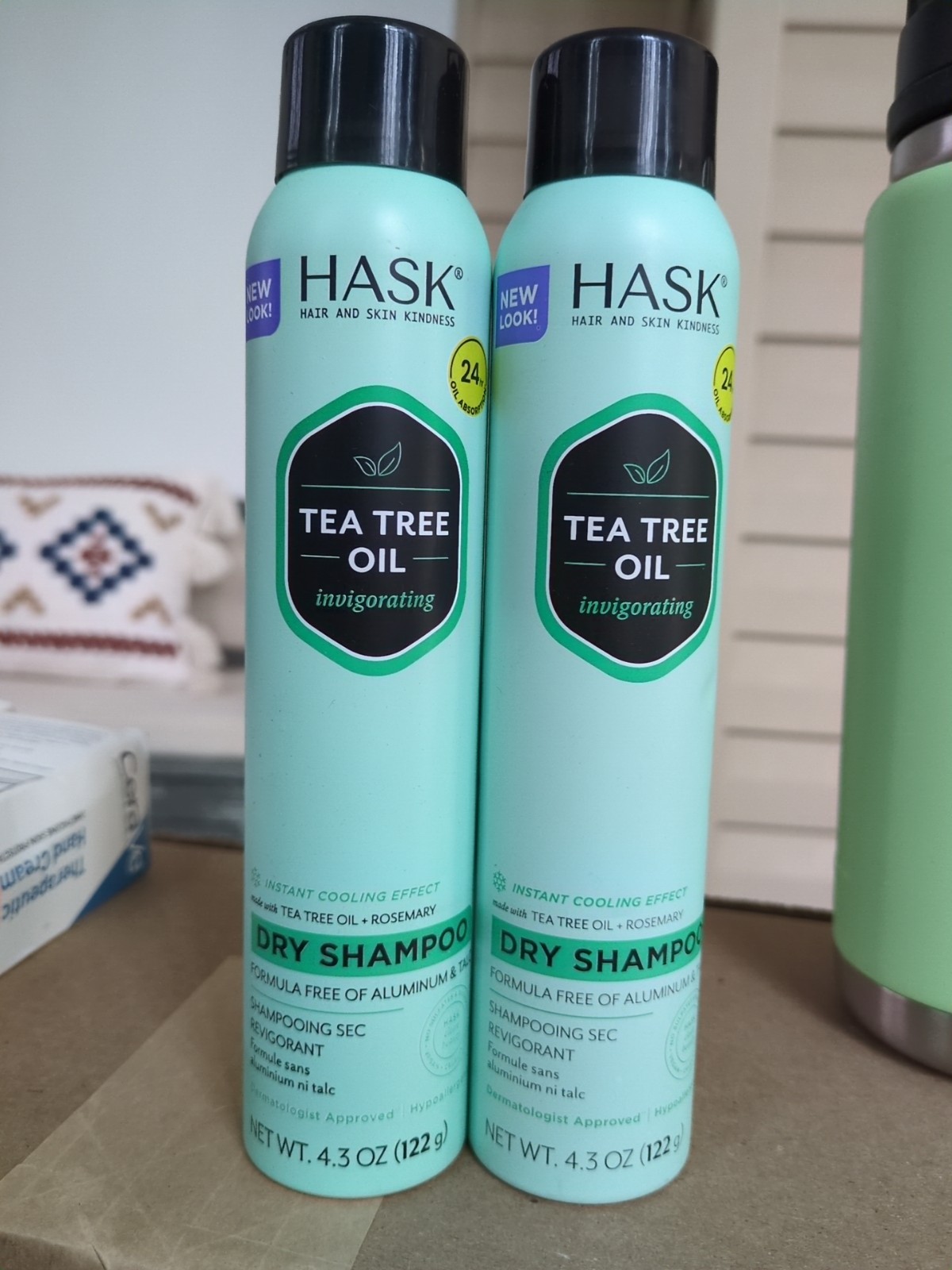 2 HASK Tea Tree Oil & Rosemary Scalp Detox Dry Shampoo 4.3 oz Clarifying