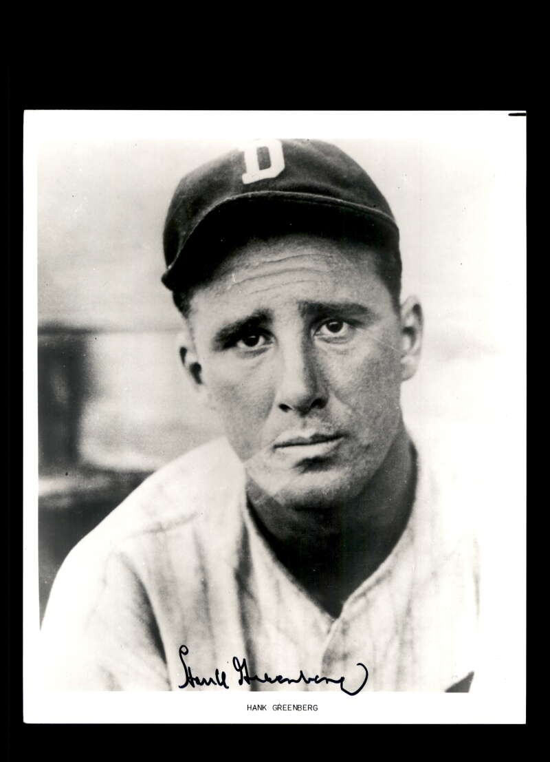 Hank Greenberg PSA DNA Autograph 8x10 Photo Signed Tigers