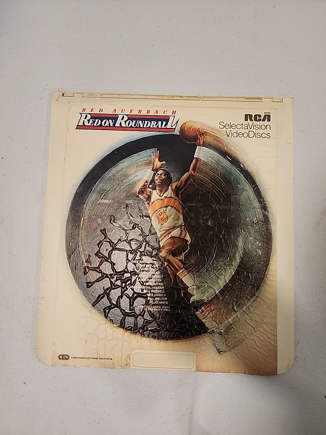 CED VIDEODISC Red Auerbach: Red on Roundball: basketball RCA SELECTAVISION. S27