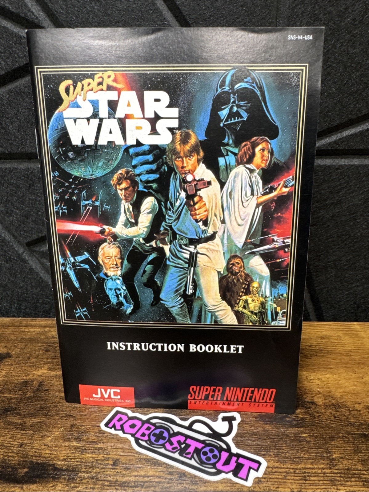 Super Star Wars JVC (Super Nintendo SNES) Manual instruction booklet only⭐