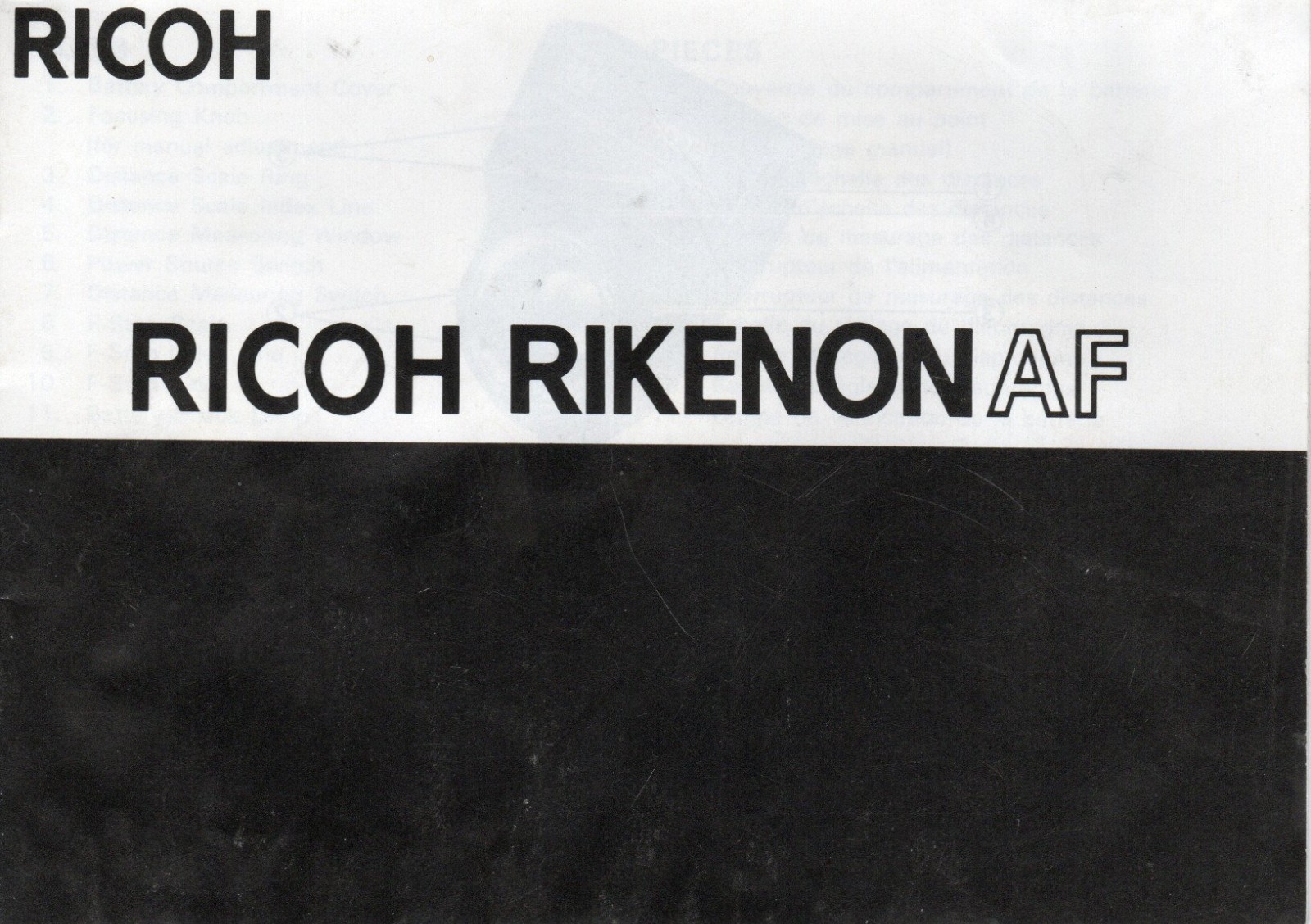 Vintage Ricoh Rickenon AF Camera Manual