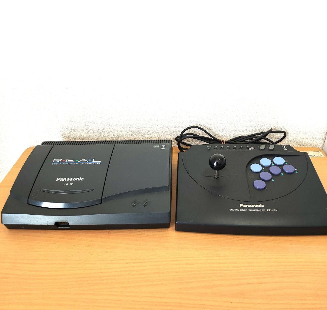 Panasonic 3DO REAL FZ-10 Console FZ-JS1 Digital Stick Controller Set Junk JP 
