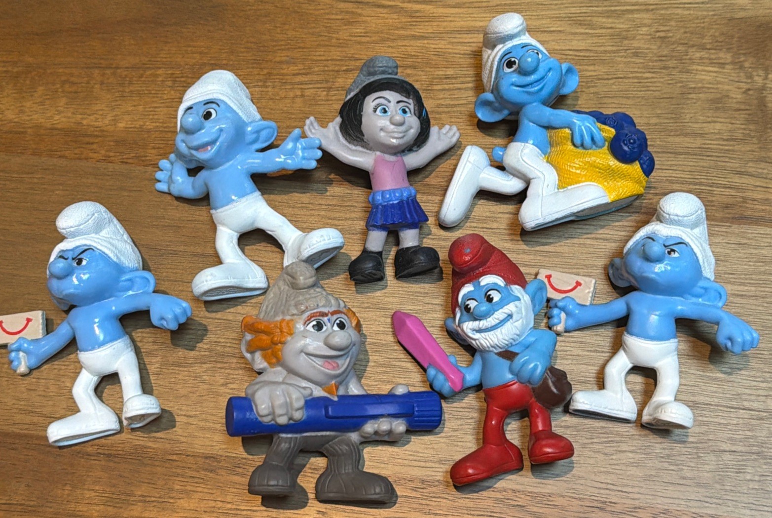 McDonald's Smurfs Lot of 12 Figures 2013 Lots Of Seven
