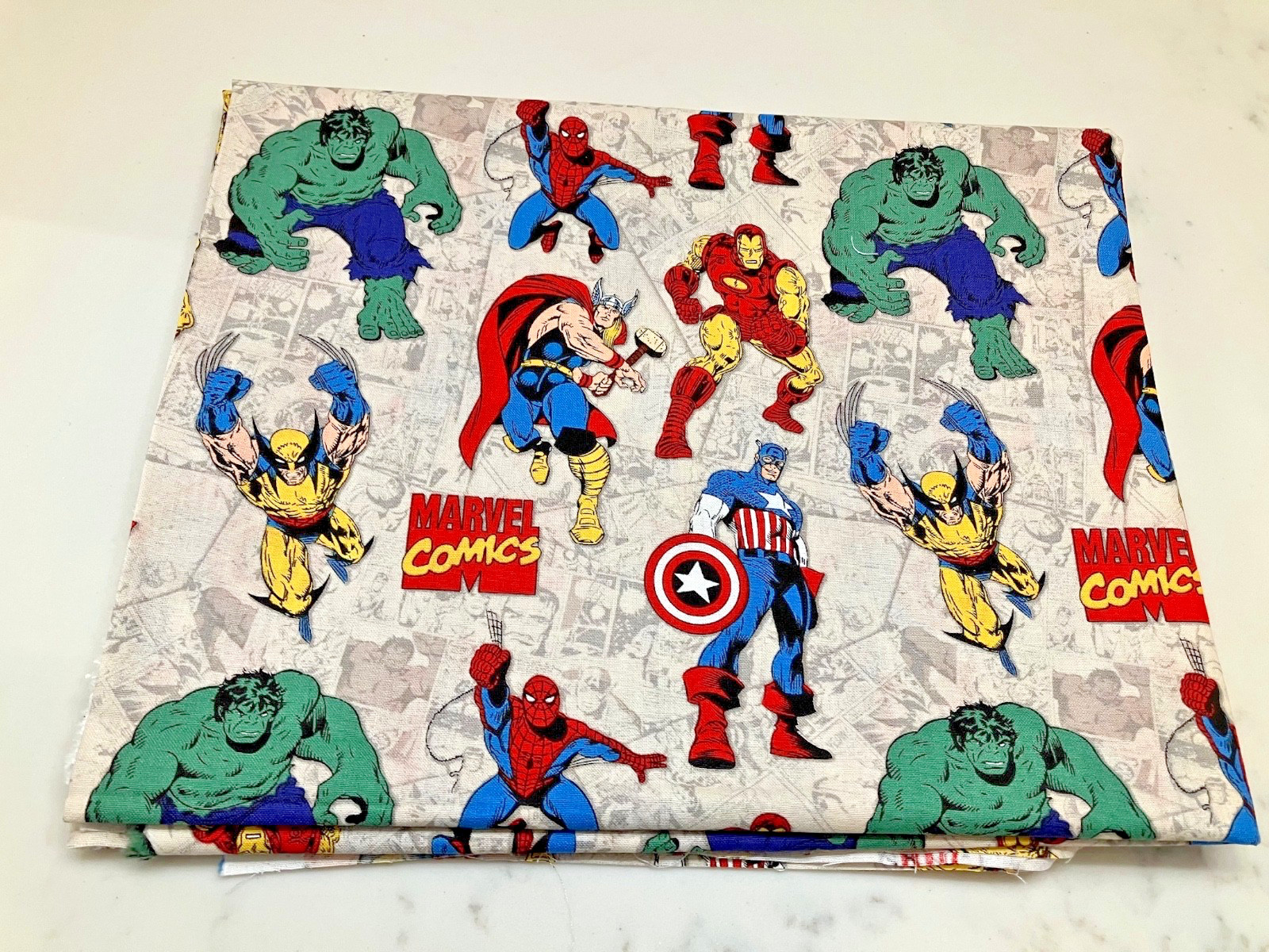 One Yard New Marvel Comics Superheroes 100% cotton Camelot Fabrics