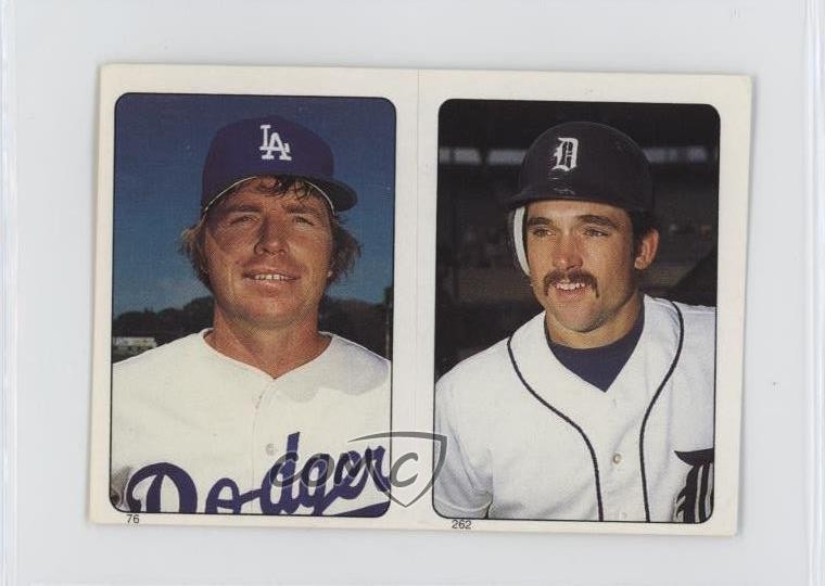 1985 Topps Album Stickers Howard Johnson Bill Russell #262-76 0f3j