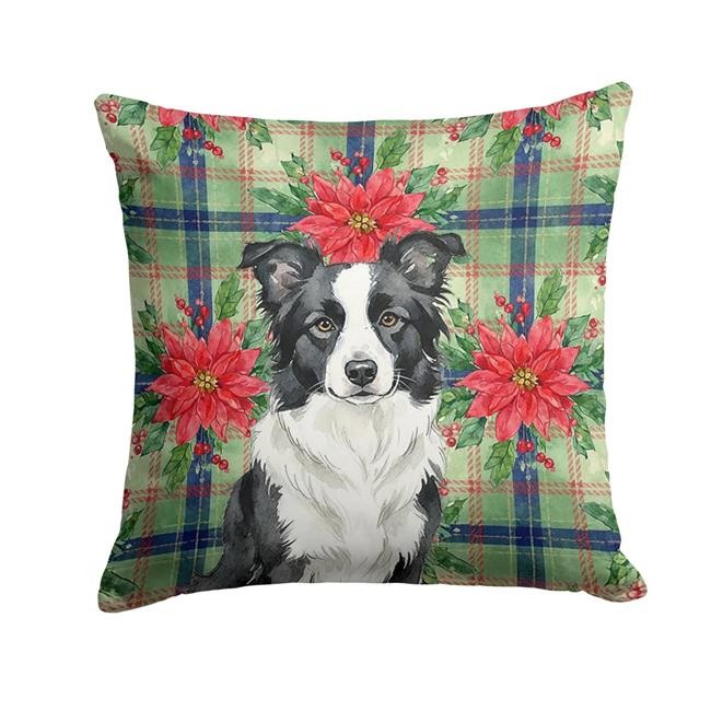 Carolines Treasures WDK8523PW1414 Unisex Adult Border Collie Christmas Poinse...