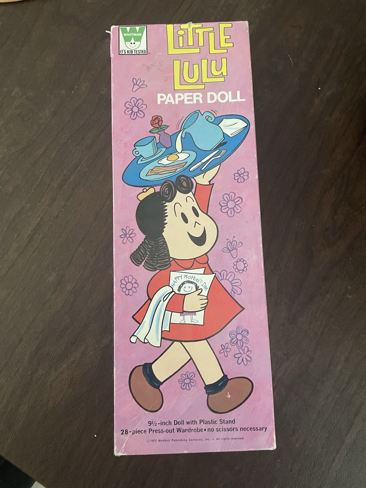 Vintage 1972 Whitman Little Lulu Paper Doll 9.5” w/ 28-Piece Wardrobe in Box