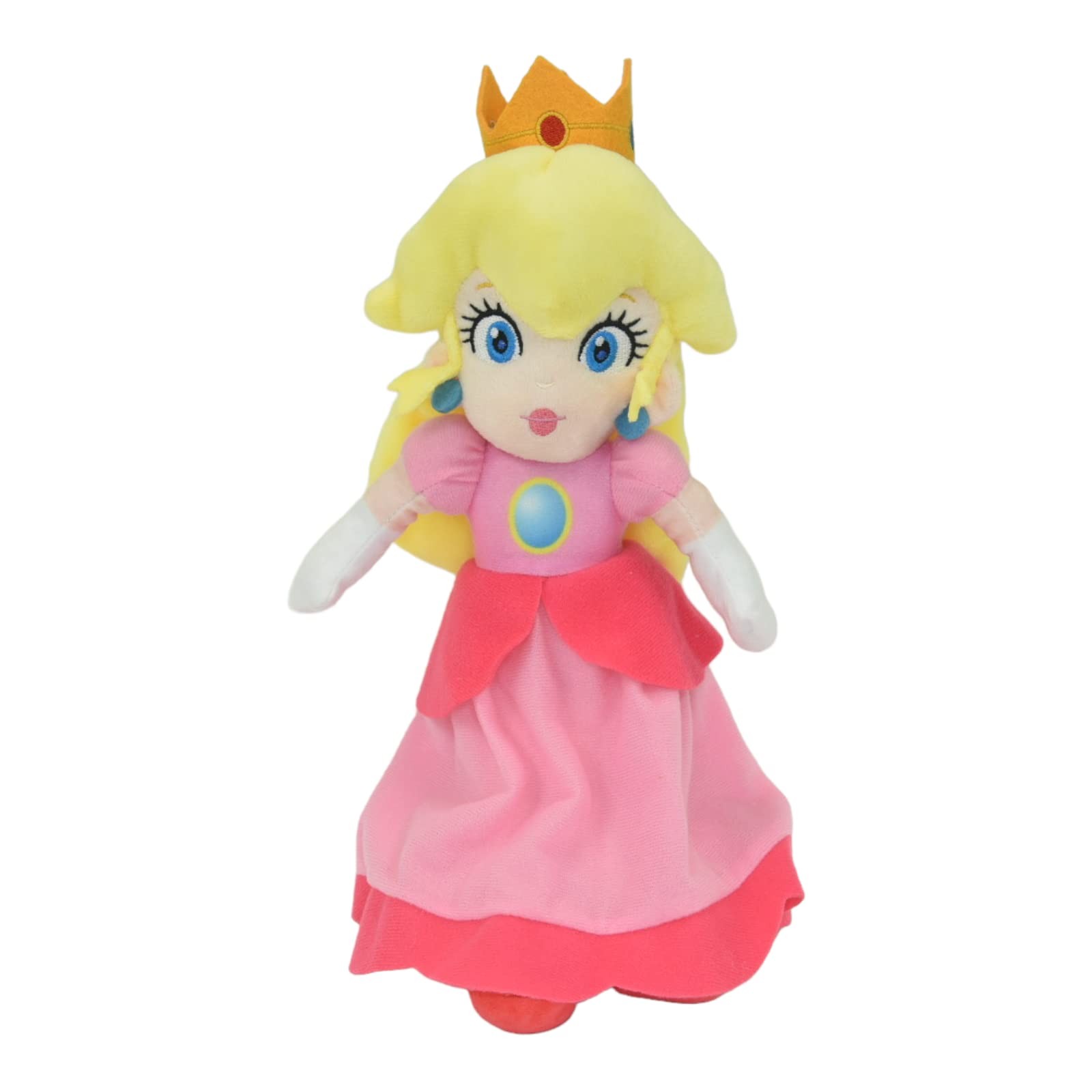 Mario Bros Princess Peach 12 Inch Stuffed Plush 12 inches, Peach,pink 