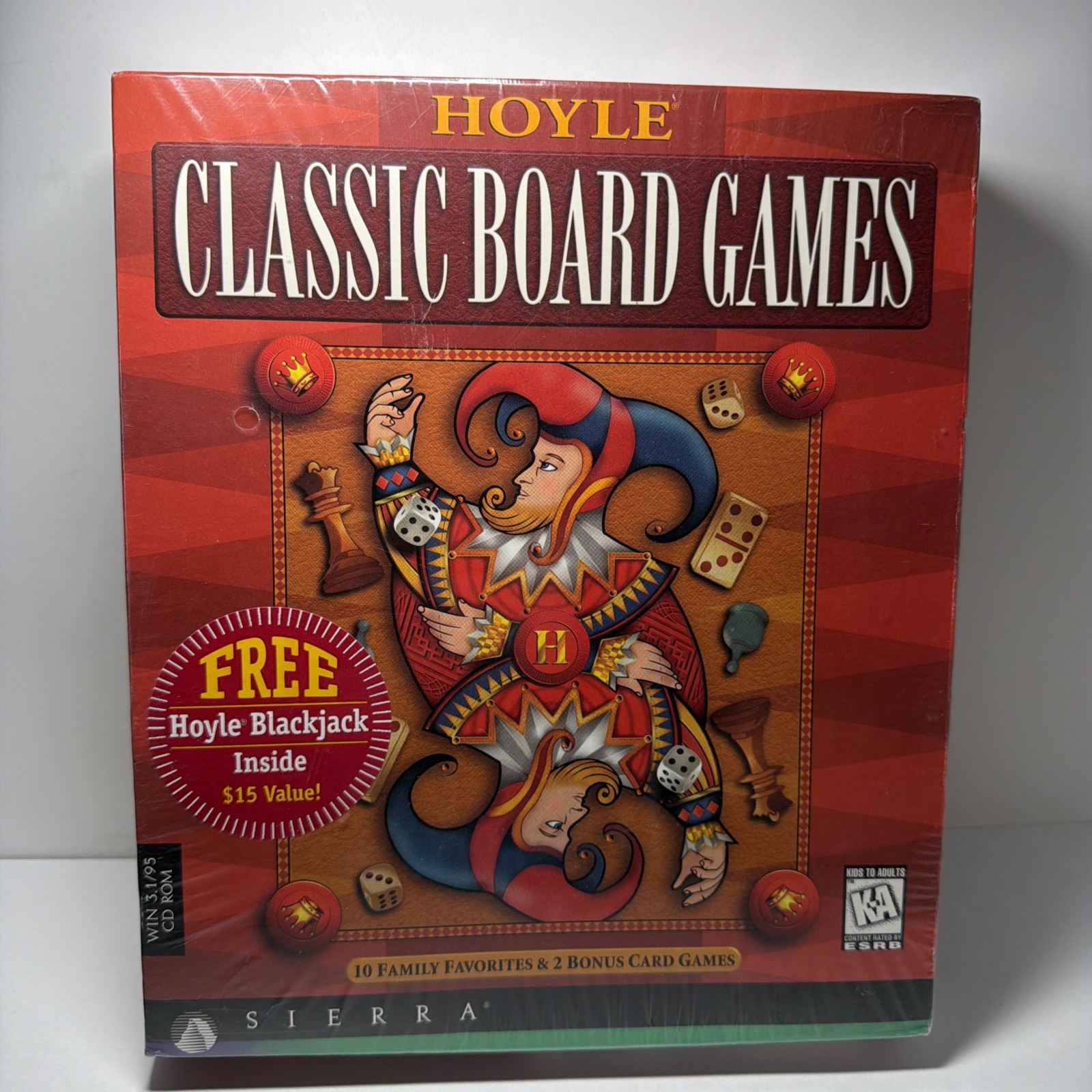 Hoyle Classic Board Games (PC, 1997) Big Box Game - New Sealed