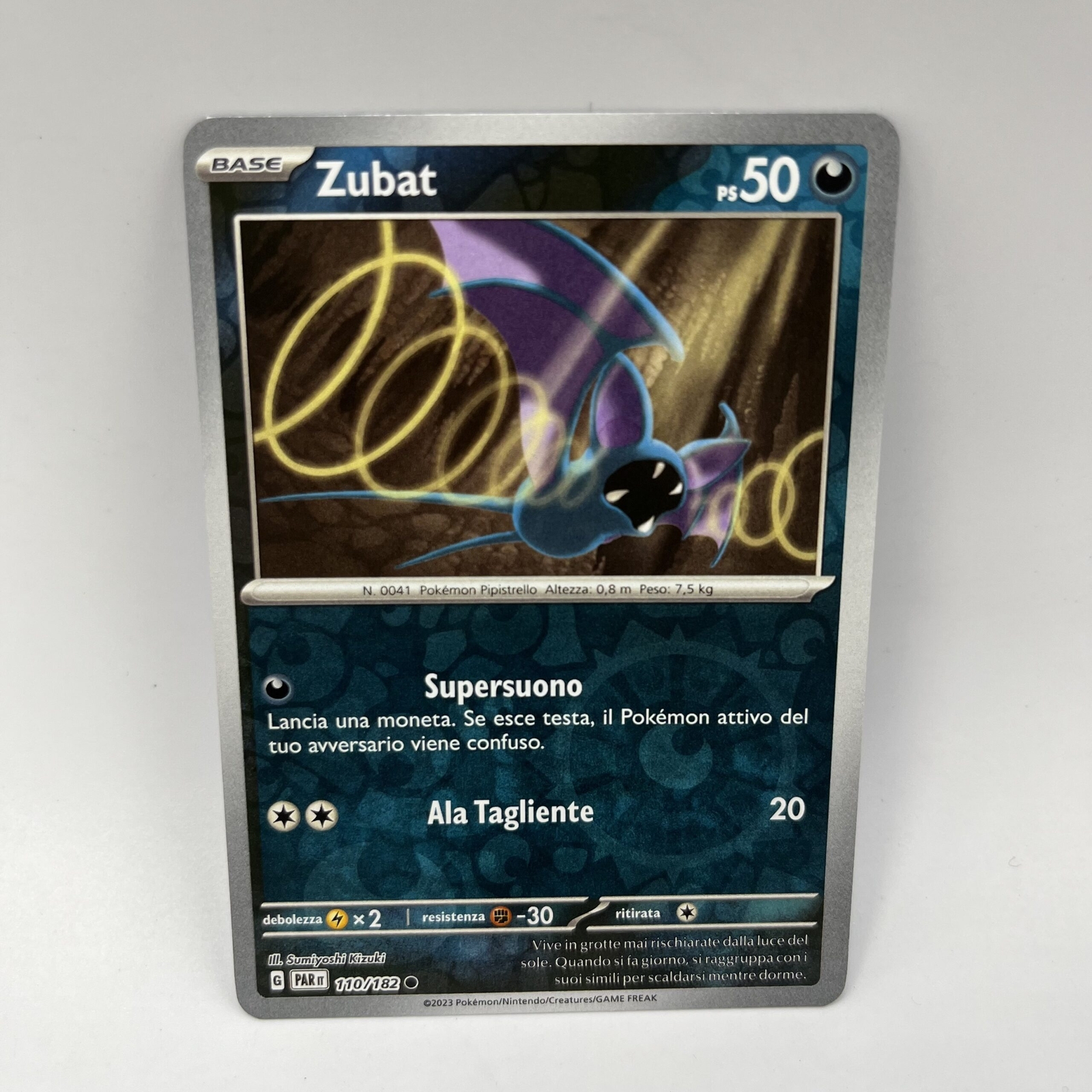 Pokemon Card ZUBAT HOLO (IT) | 110-182 Temporal Paradox