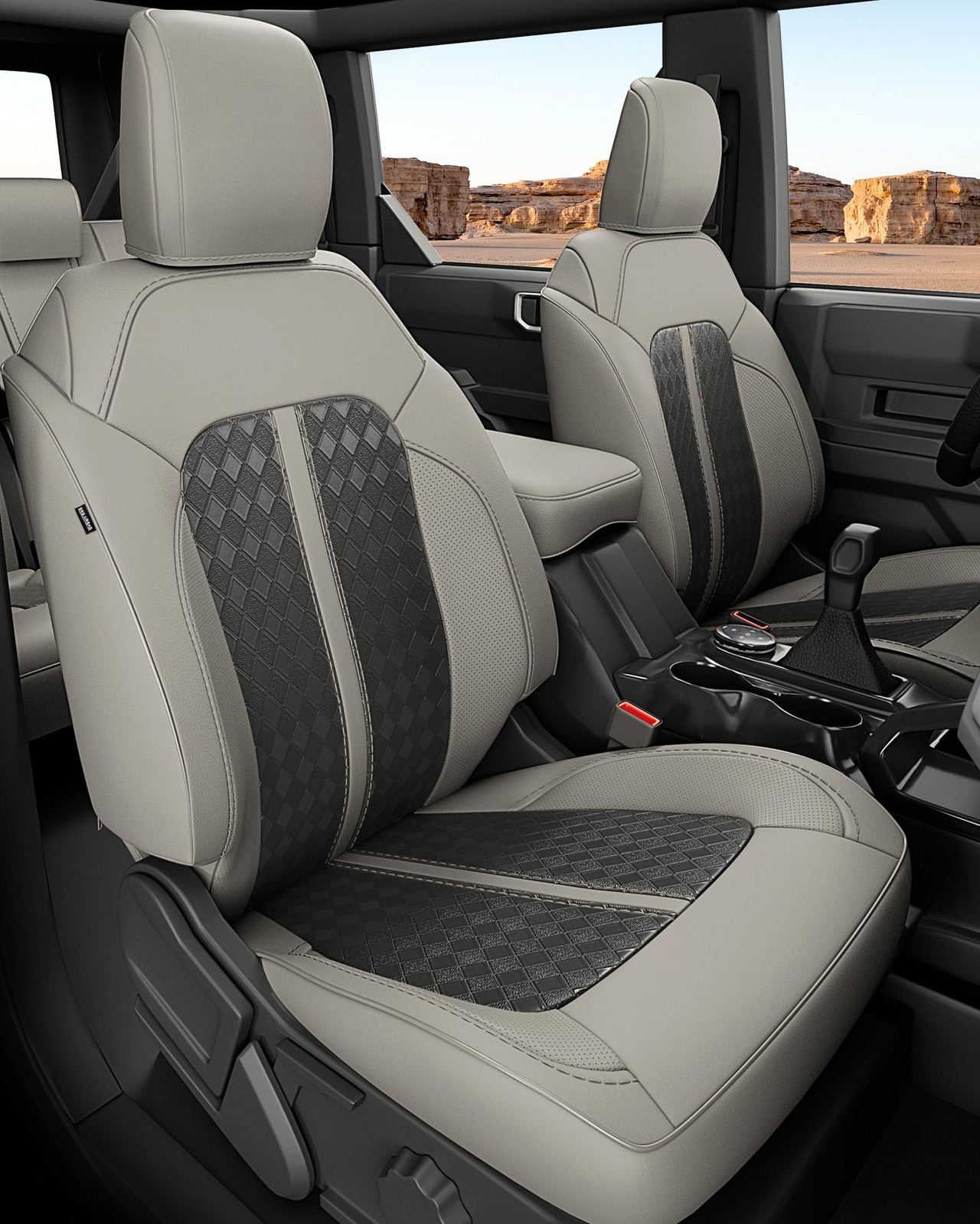 for Ford Bronco Seat Covers 4 Door 2021 2022 2023 2024 2025 2026, Custom Fit ...