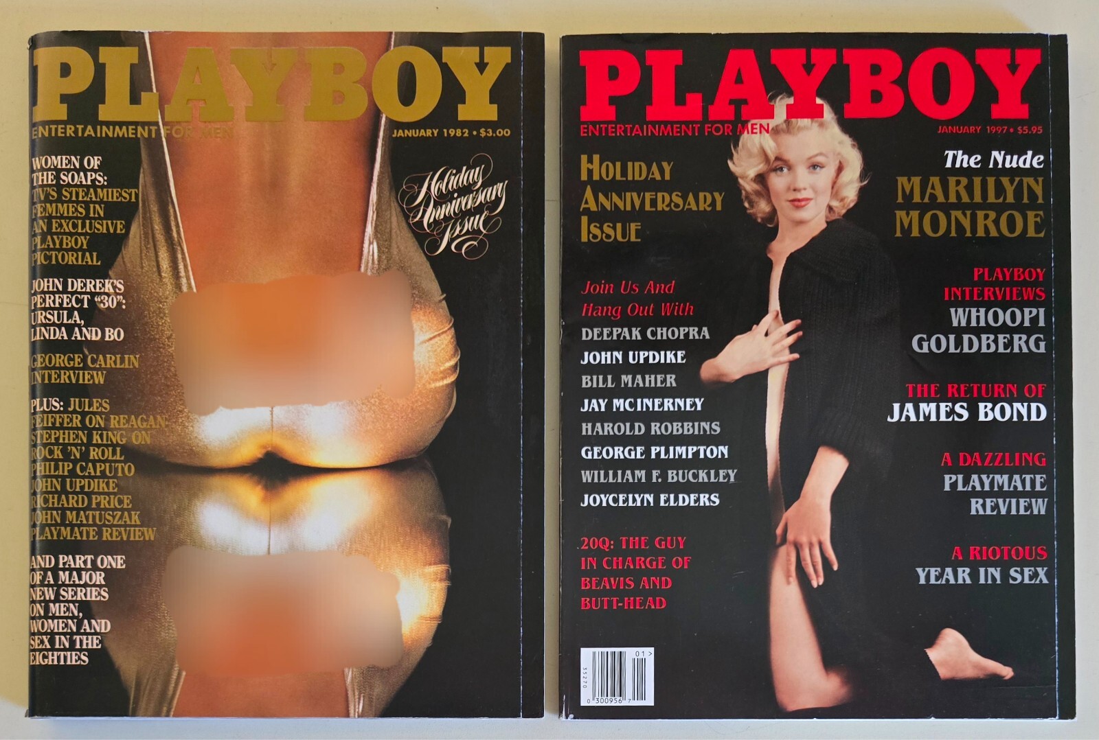 Playboy January 1982, January 1997 Magazine Lot-2