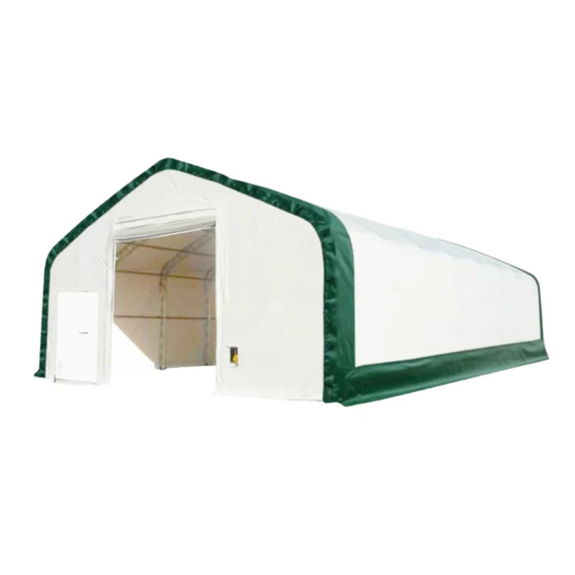 W40xL80xH21' Double Truss Storage Shelter 22OZ PVC Canvas Building Tent