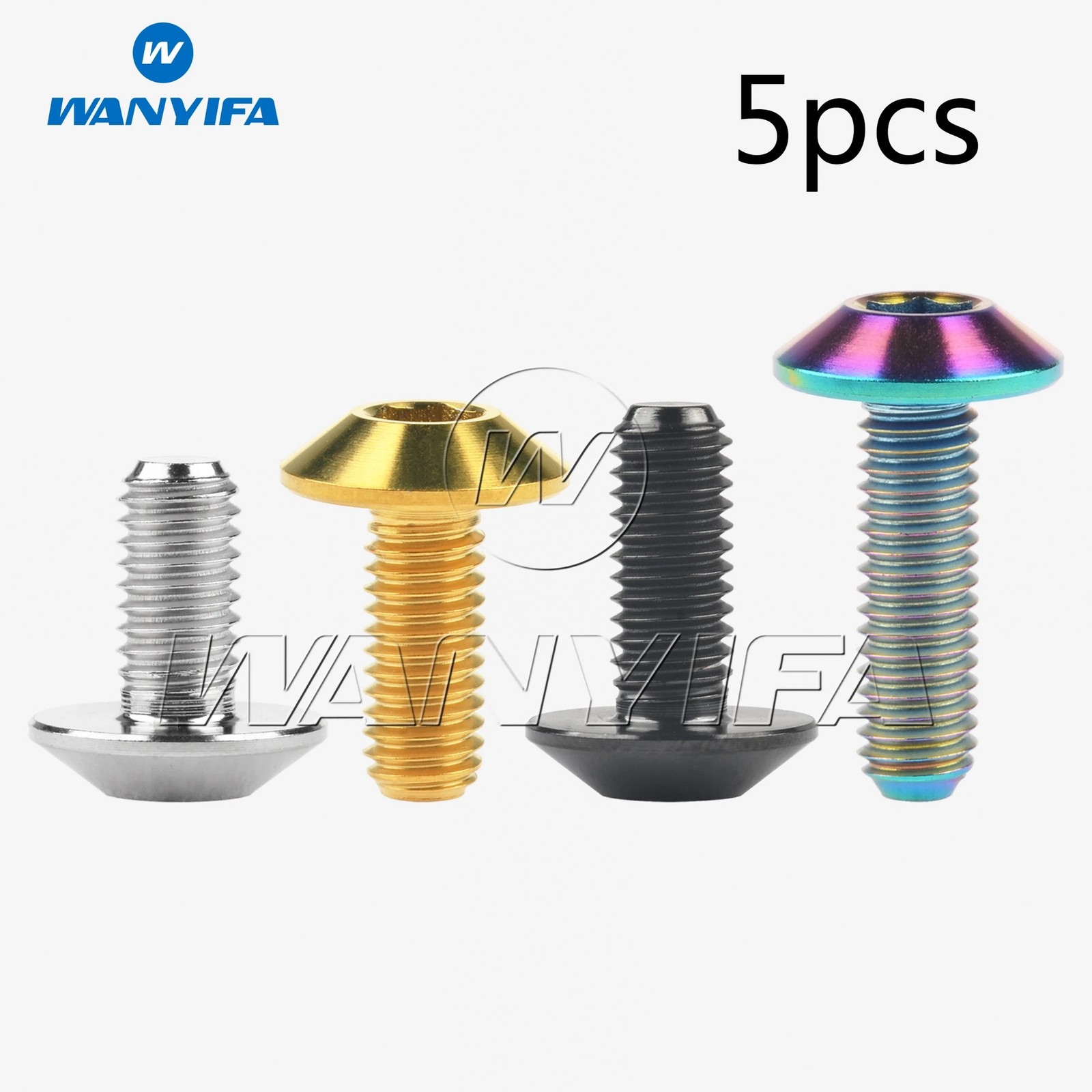 Wanyifa Titanium Bolts Allen Hex Head M6 x 12 15 20 25 30 1.38 in Motorcycle