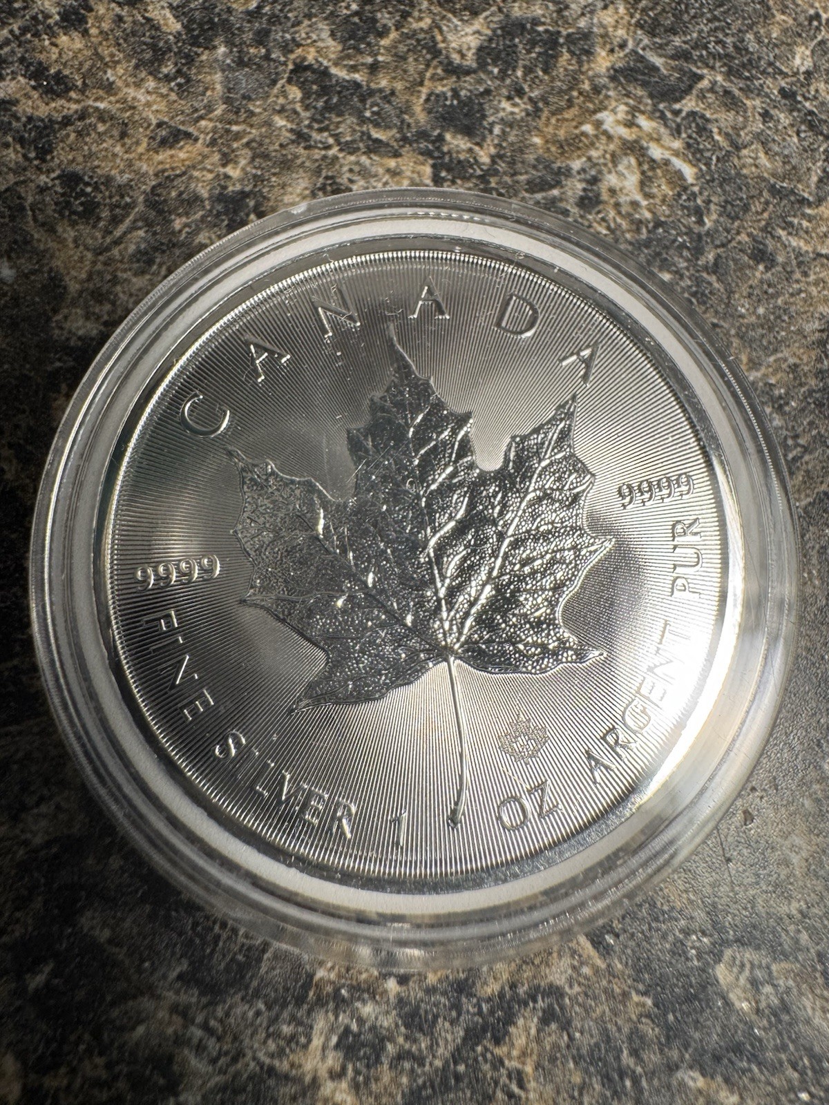 Royal Canadian Mint 2022 Canadian Maple Leaf 1 oz 9999 silver From Tube 