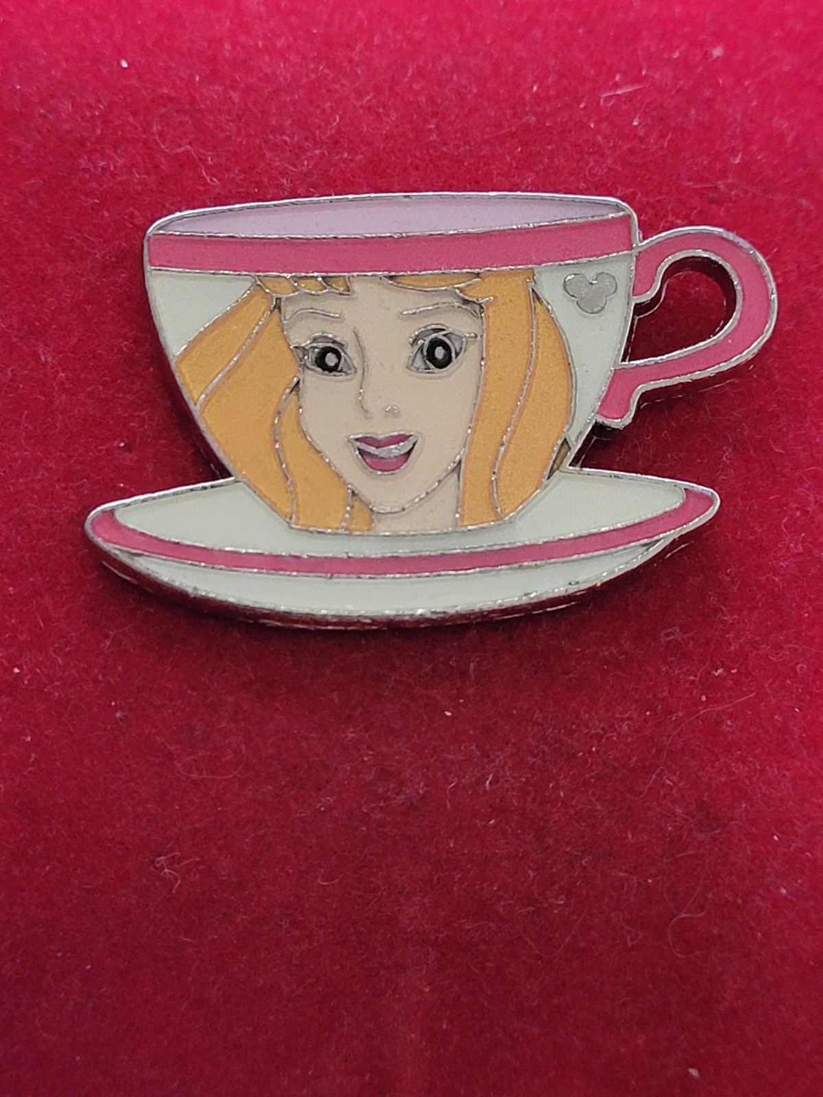 Disney Trading Pin, Aurora, Teacup, Hidden Mickey, 2 of 6, 2009 68B