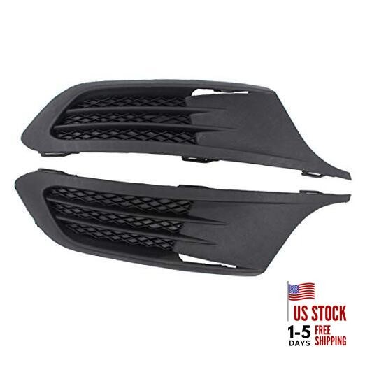  Set of 2 Left Driver and Right Passenger Side Front Bumper Grille Grill Fog 