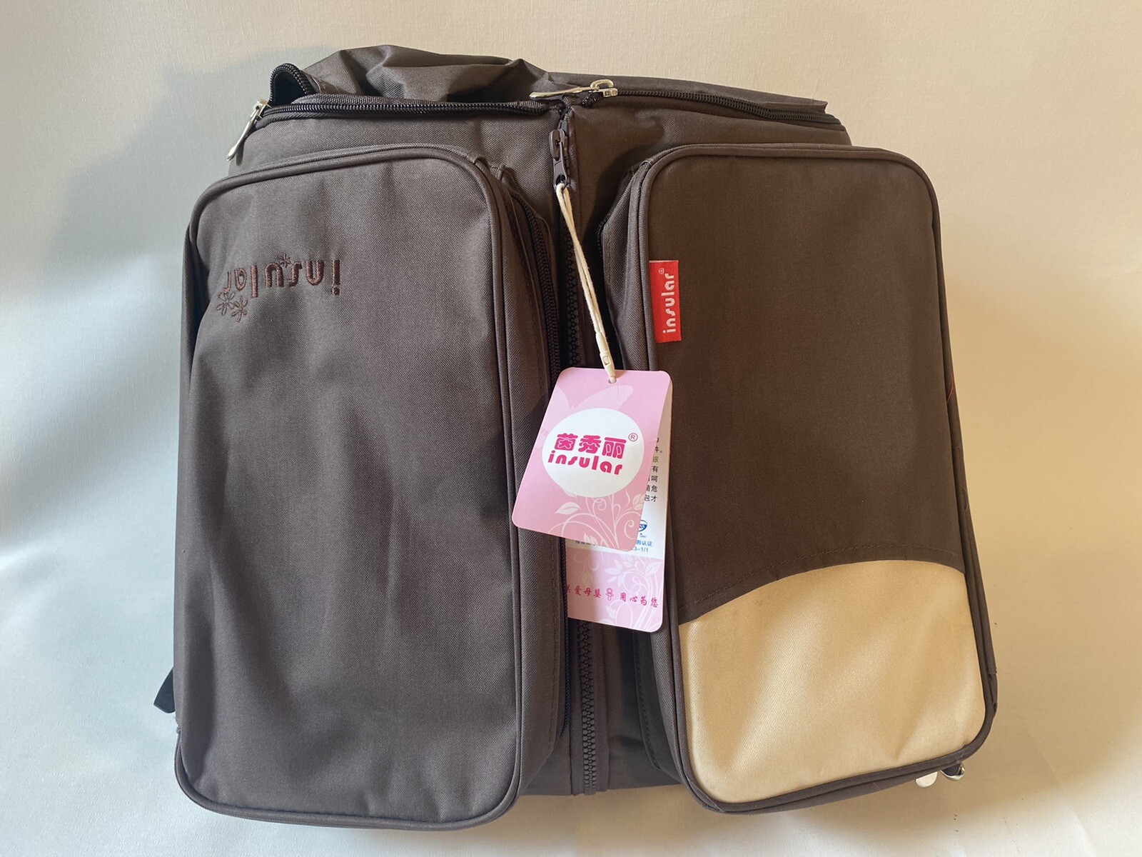 Diaper Bags, Portable Bassinet Changing Station Baby Shower Gift (Mocha Brown)