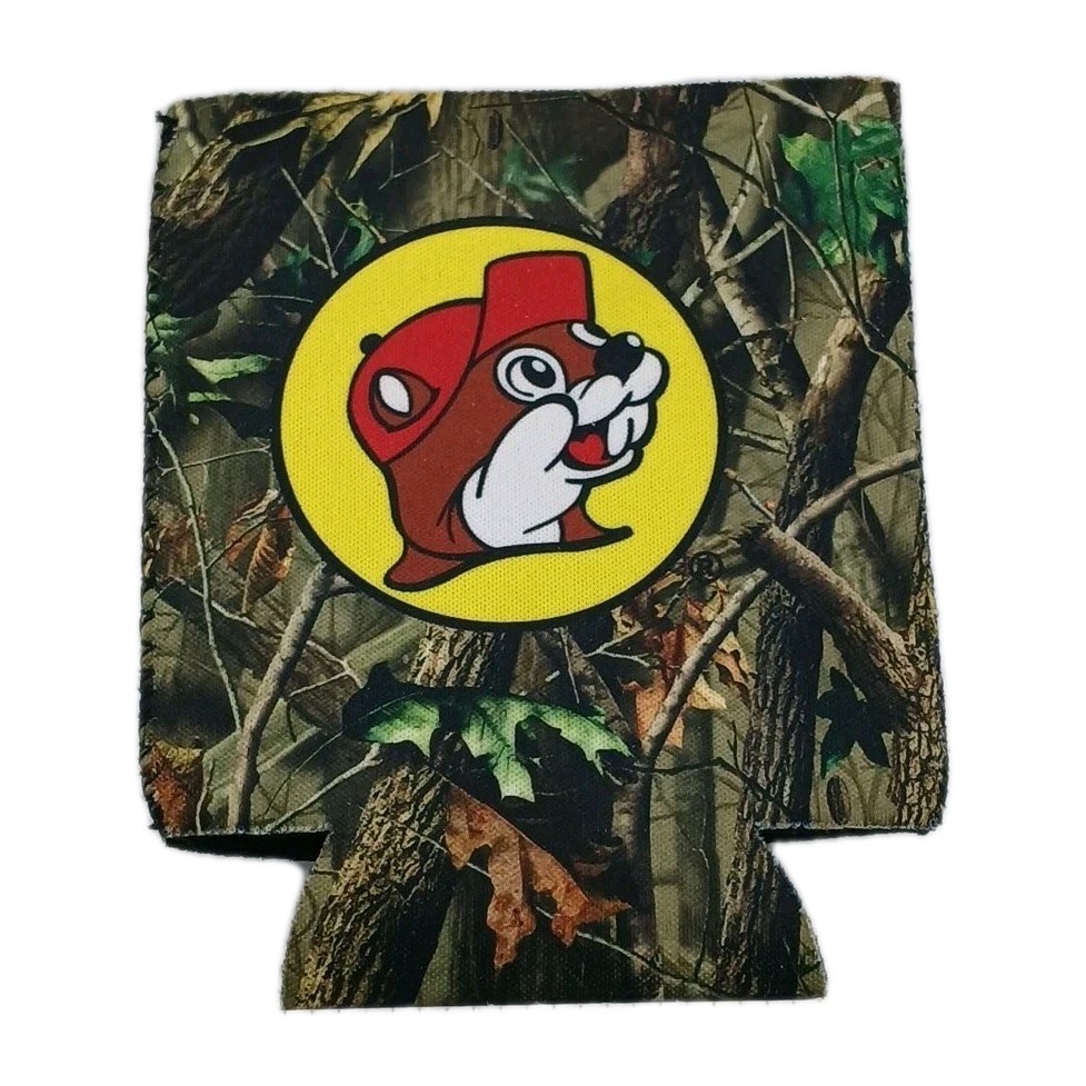 Buc-ee's Camo Can Insulator Sleeve Koozie 