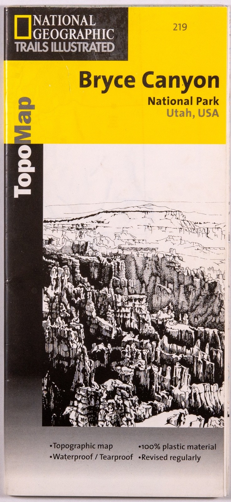 Bryce Canyon ● National Geographic Topo Map [VG+] Waterproof, Tearproof Plastic