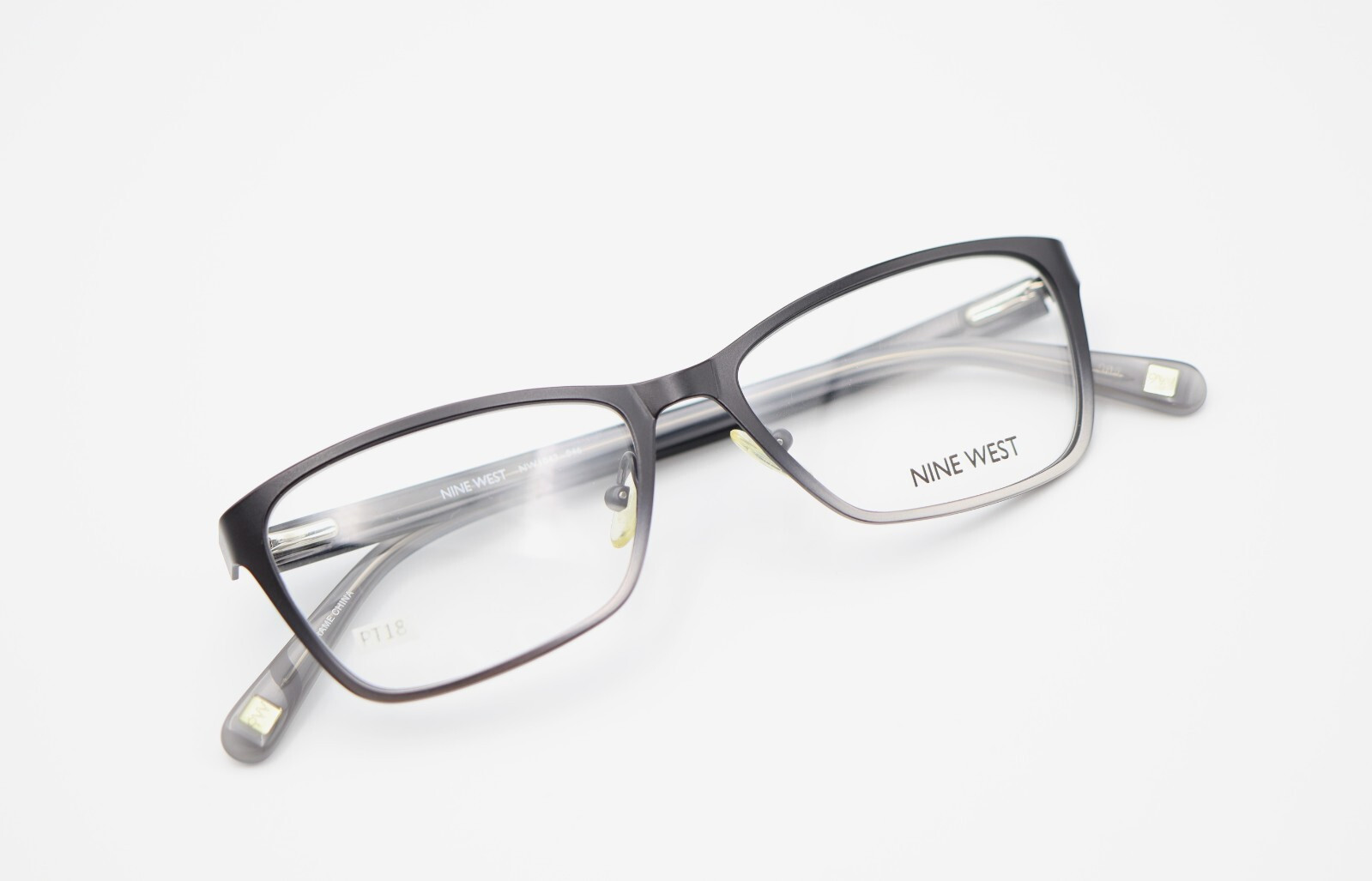 NINE WEST NW1043 046 Black Gradient 51-15-140 Eyeglass Frames Flex Hinges PT18