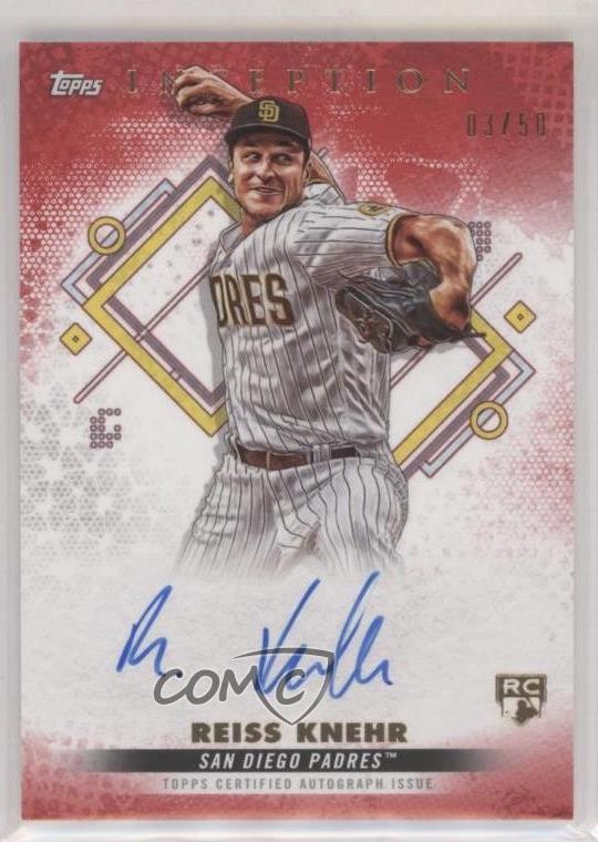 2022 Inception Base Rookie and Emerging Stars Red 3/50 Reiss Knehr Auto 9hx