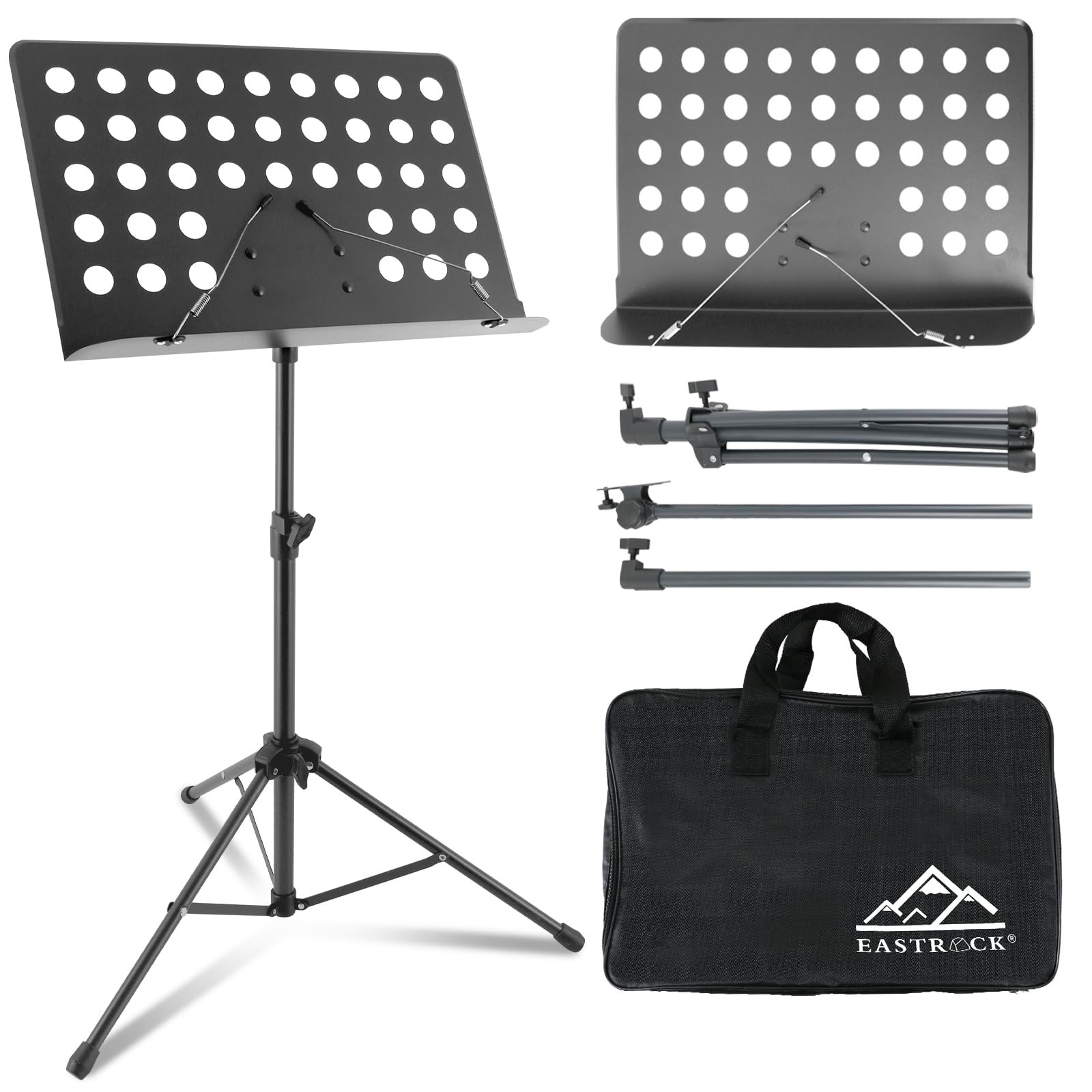 Metal Sheet Music Stand - High Stability and Height Adjustable Music Stand fo...