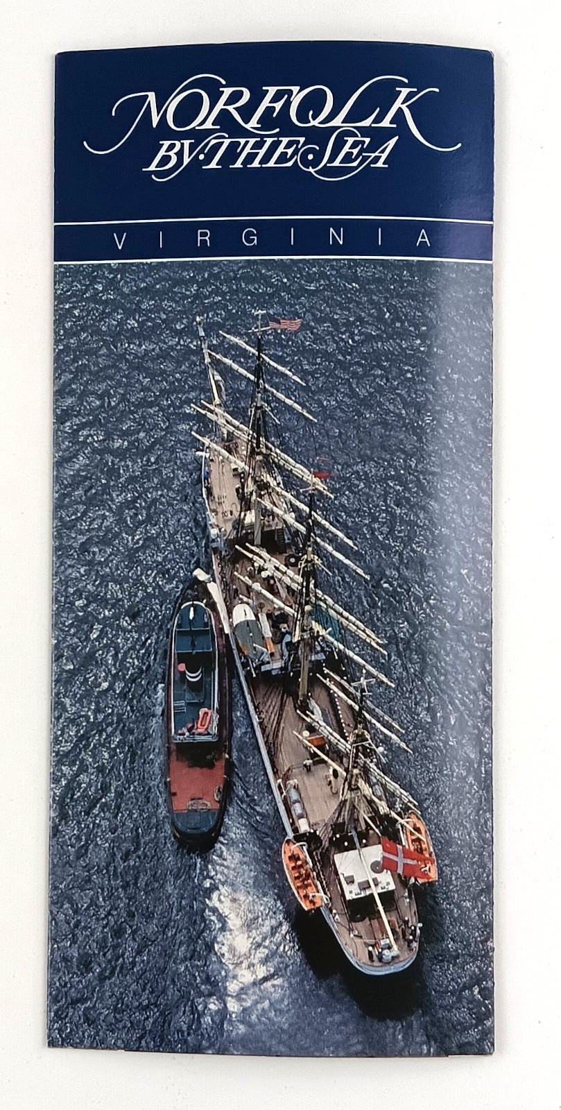 1985 Norfolk By The Sea Virginia VA Maritime City Vintage Travel Brochure