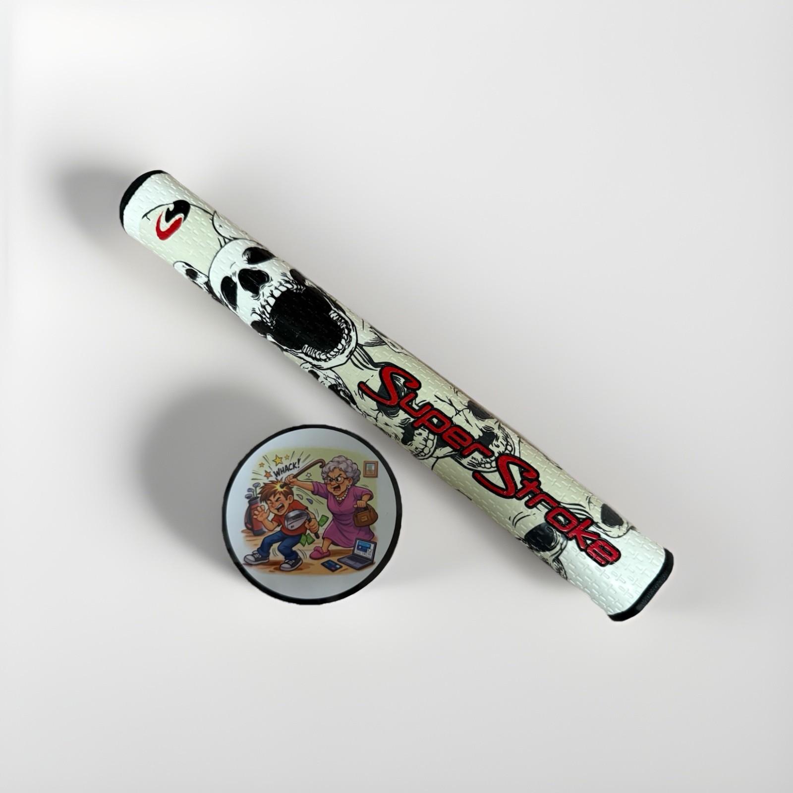 Super Stroke 3.0 Slim Glow In The Dark Skull Golf Putter Grip