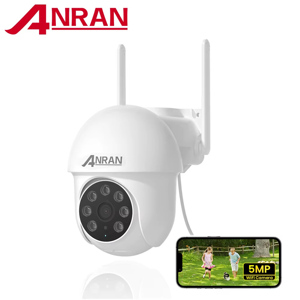 ANRAN 5MP Wired Security Camera 2.4G&5G Wifi Camera 24/7 Record Home Security Pr
