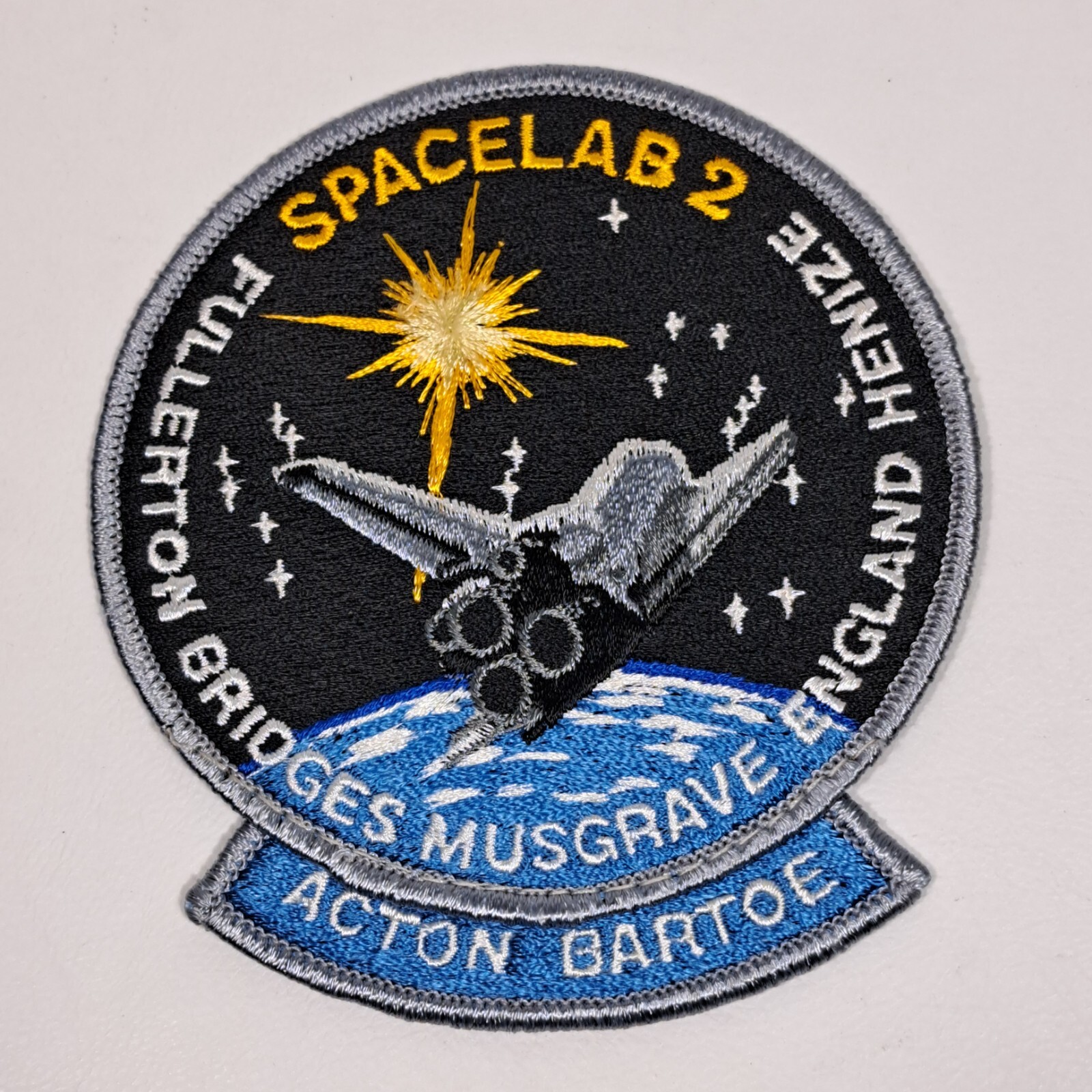 NASA SPACELAB 2 Space Shuttle CHALLENGER Mission STS-51F Astronaut Patch
