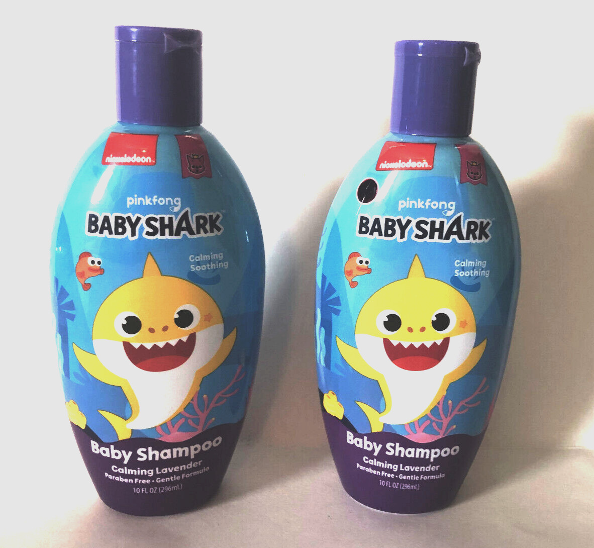 Nickelodeon Baby Shark Baby Shampoo (2) Calming Lavender Gentle formula 10 oz