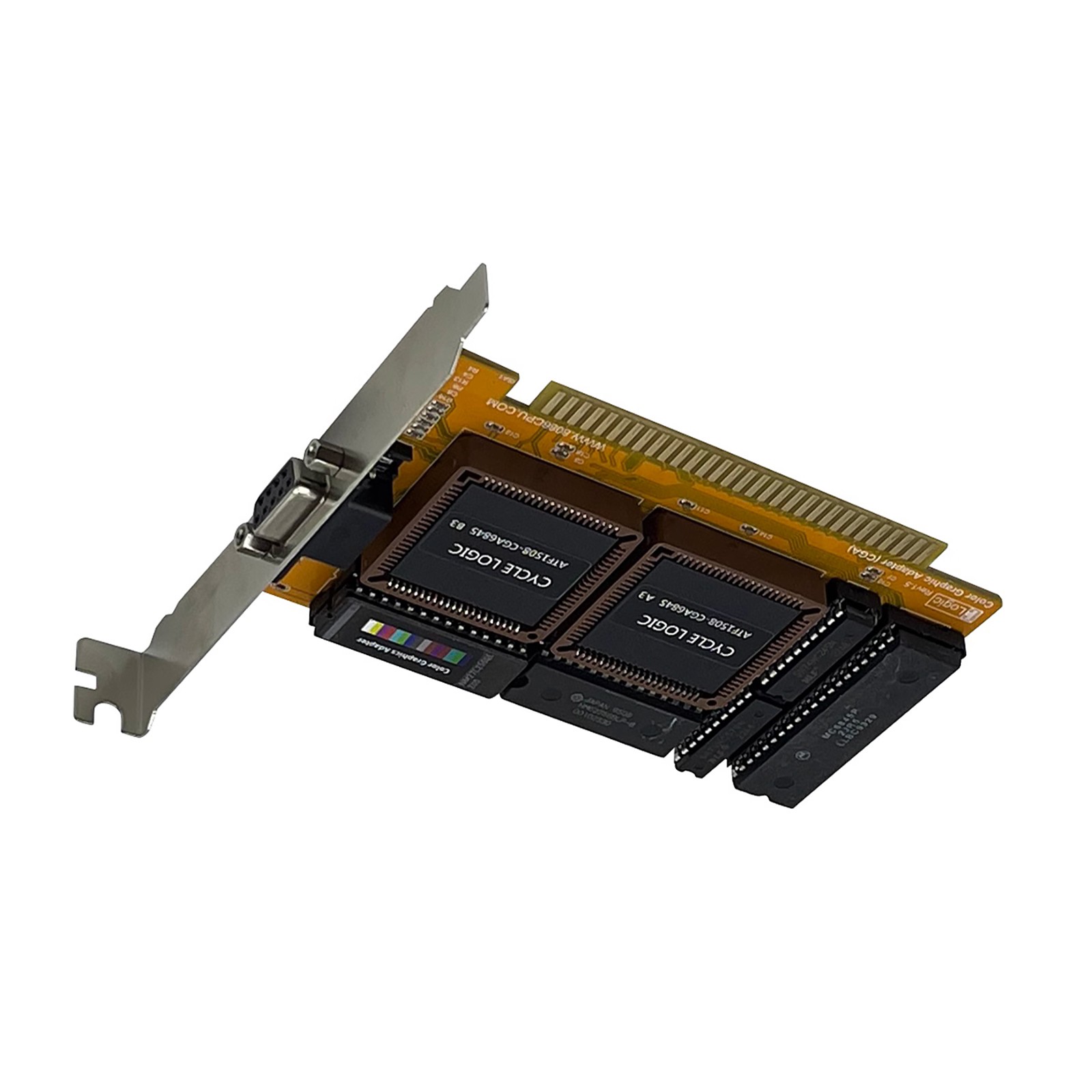 For IBM PC ISA CGA 6845 Color Graphics Vintage Card Computer Accessories