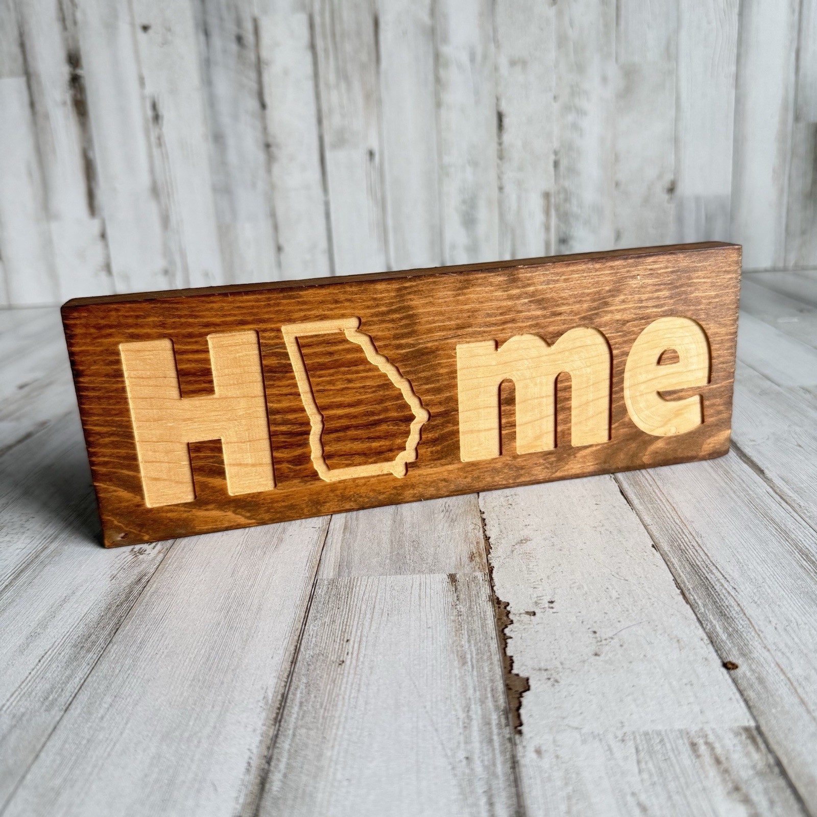 Georgia “HOME” Wooden Sign 