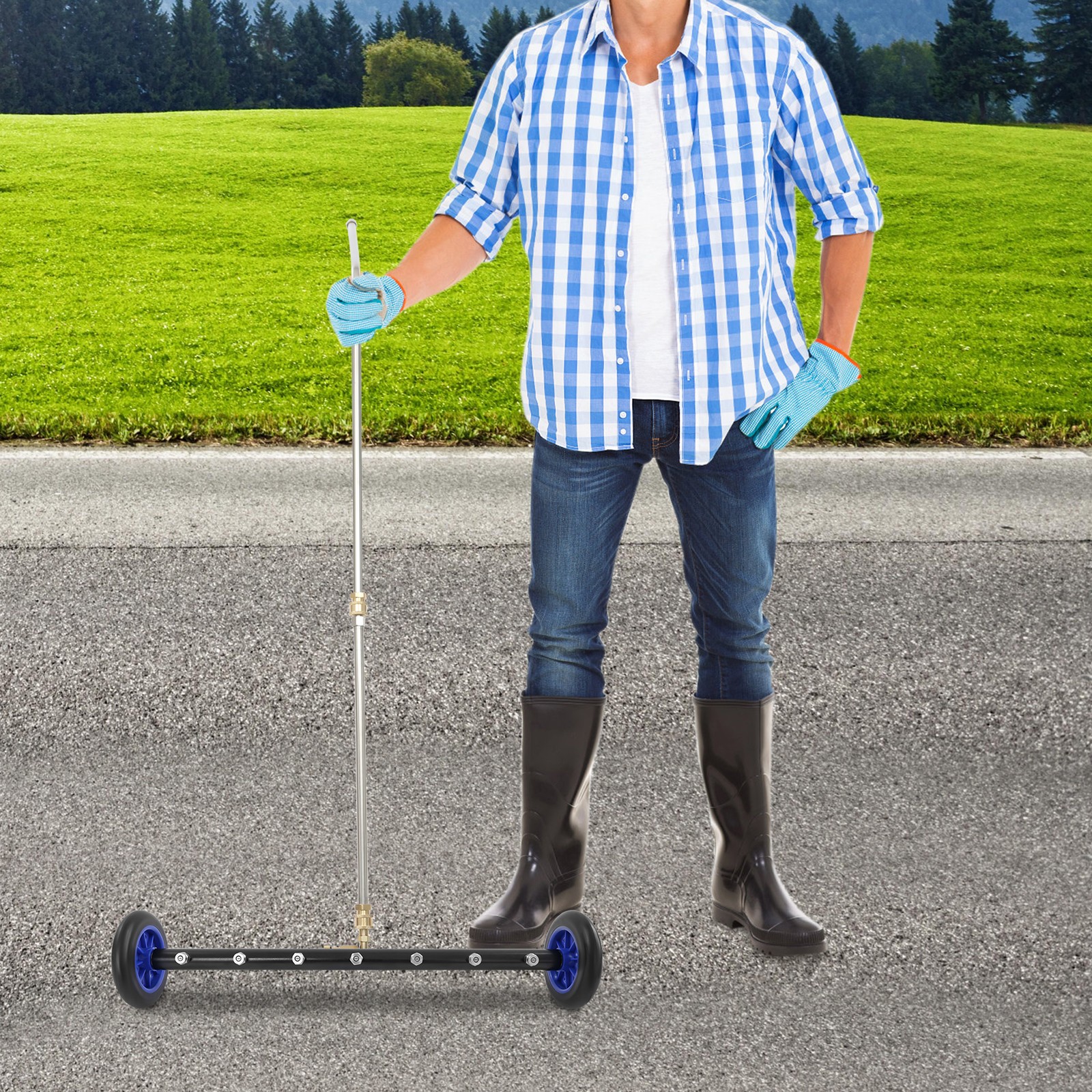 2 in 1 Pressure Washer Attachment Pressure Washer Water Broom 1500-4000psi