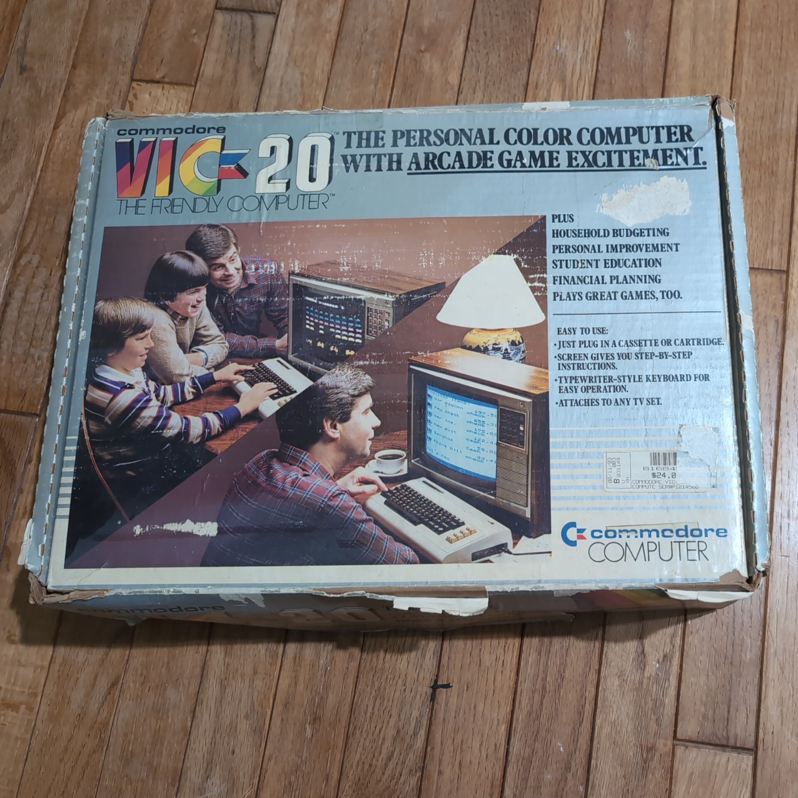 Commodore VIC 20 No Cables/Untested, C2N Cassette Player & Cassette 6 Pack Games